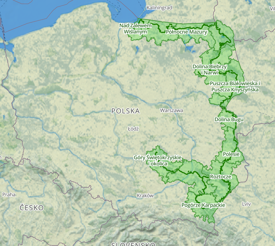 rowerowa mapa polski 
